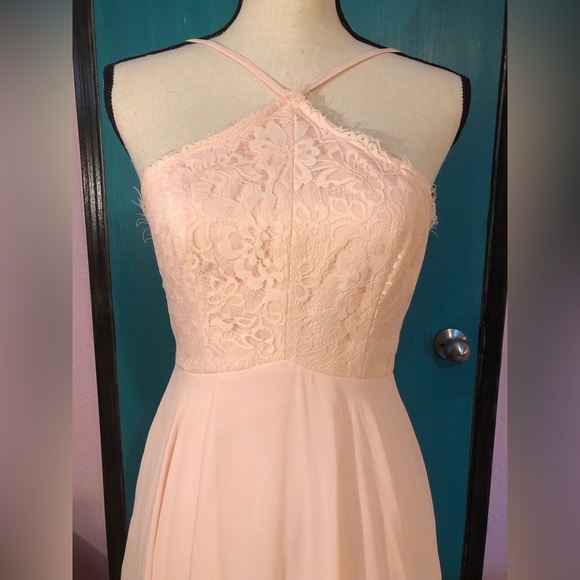 Lulu’s Everlasting Enchantment Light Peach Lace Maxi Dress - Picture 8 of 12